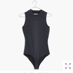 Madewell gray xs bodysuit NWT